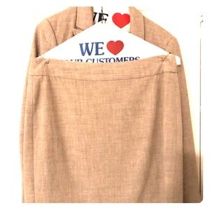 Banana Republic Tan Women’s Suit Blazer & Skirt